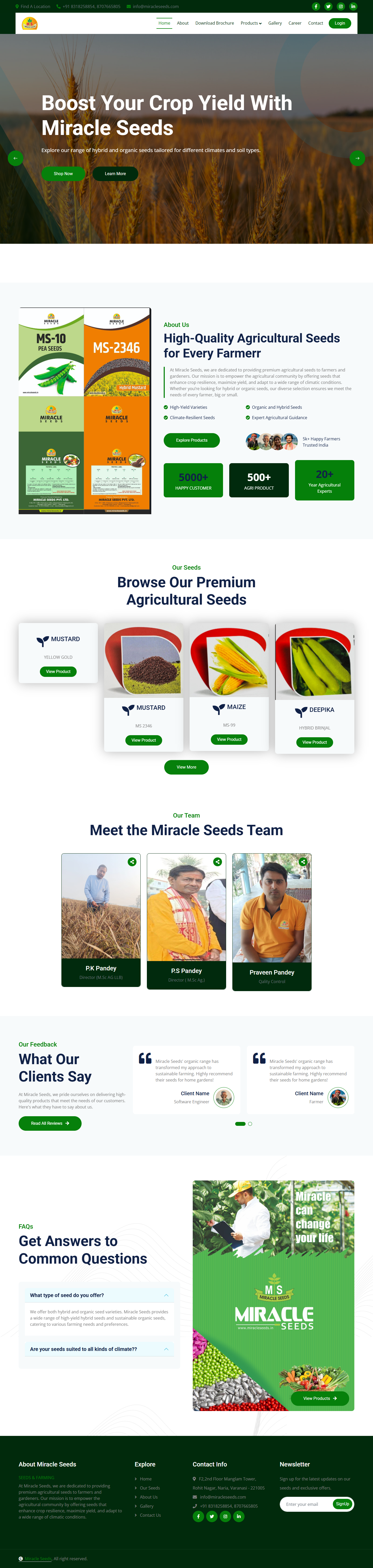 Miracle Seeds Digital Identity & Catalog